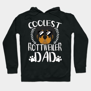 Glasses Coolest Rottweiler Dog Dad Hoodie